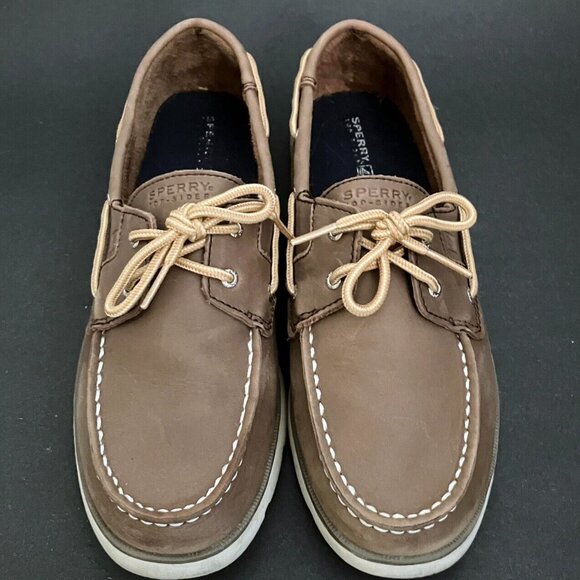 Sperry Top Sider Leeward _ Boys _ Dark Brown _ Size 6M - Picture 1 of 5